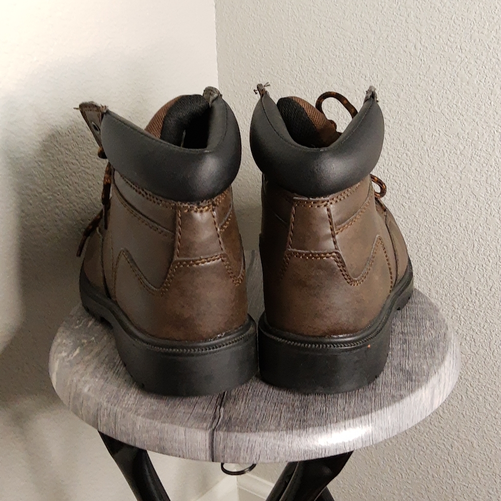 Brahma Brown Leather Steel Toe Work Boots - Picture 5 of 8